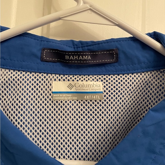 EUC Columbia Men’s 4XT blue omnishade shirt - Picture 5 of 6